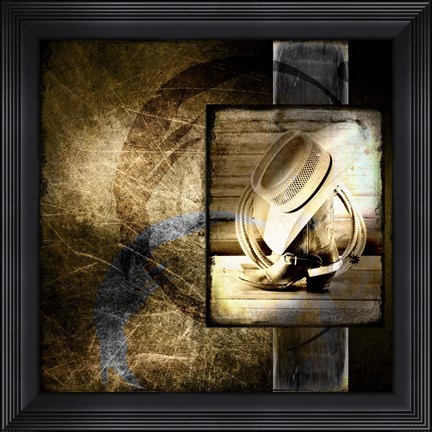 Framed Old Westboots Print