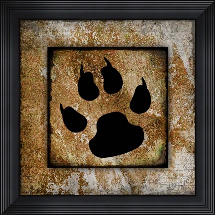 Framed Your True Friend Paw Print Print