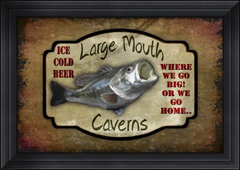 Framed Large Mouth Cavern II Print