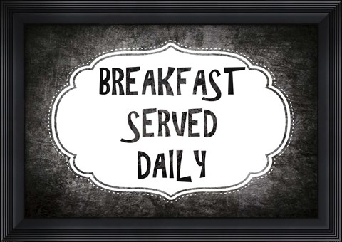 Framed Breakfast Served Print