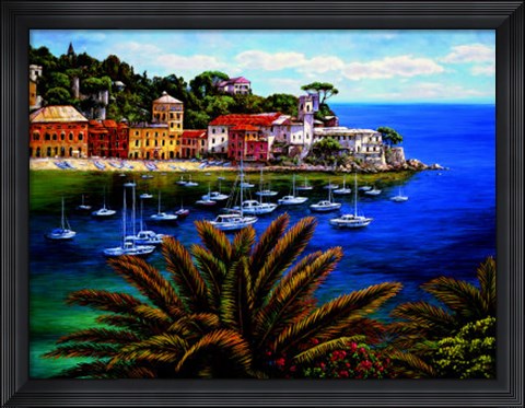 Framed Tuscan Coast Print