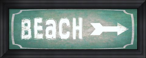 Framed Good Times - Beach 2 Print