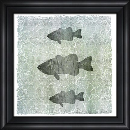 Framed Life Is Better At The Lake Bass Print