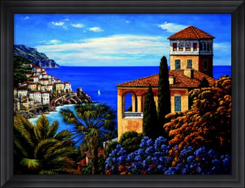 Framed Amalfi Coast Print