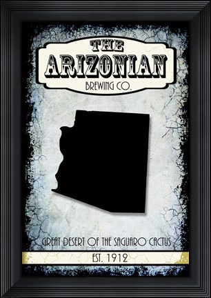 Framed States Brewing Co - Arizona Print