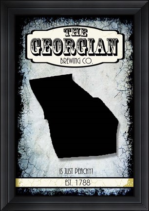 Framed States Brewing Co - Georgia Print