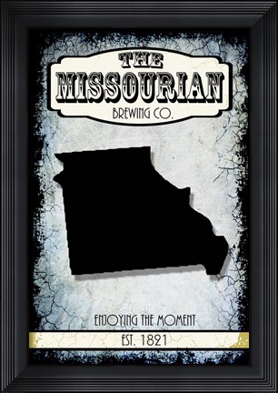 Framed States Brewing Co - Missouri Print