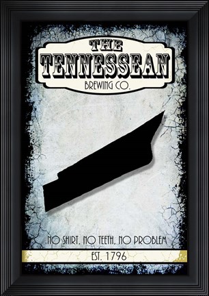 Framed States Brewing Co - Tennesse Print