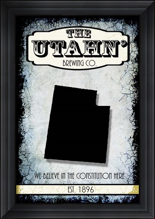 Framed States Brewing Co - Utah Print