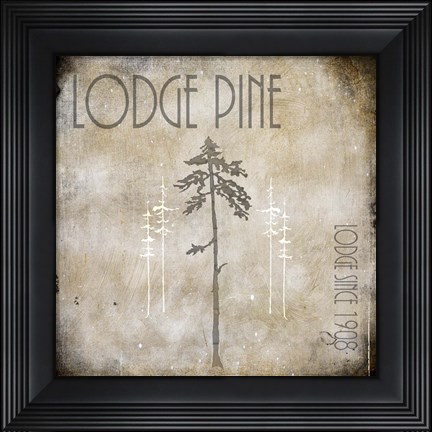 Framed Moose Lodge 2 - Lodge Pole 3 Print