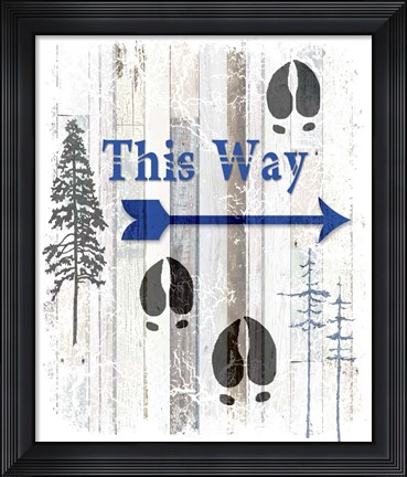 Framed Blue Moose - This Way I Print