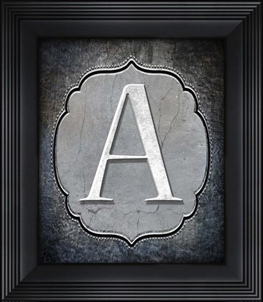Framed Letter A Print