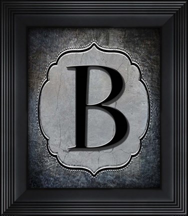 Framed Letter B Print