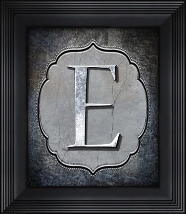 Framed Letter E Print
