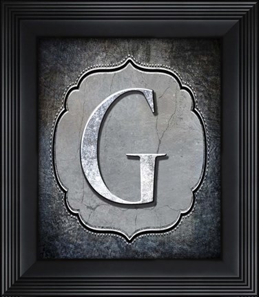 Framed Letter G Print
