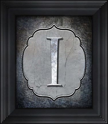Framed Letter I Print