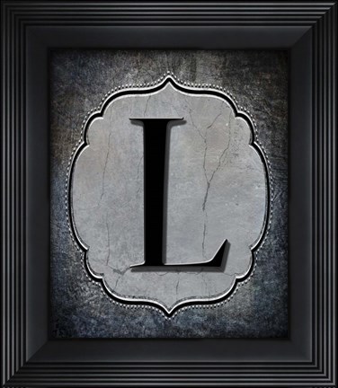 Framed Letter L Print