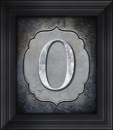 Framed Letter O Print
