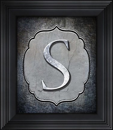 Framed Letter S Print