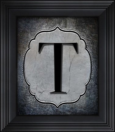 Framed Letter T Print