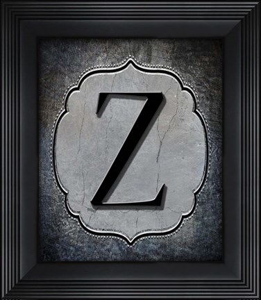Framed Letter Z Print