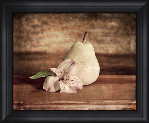 Framed Kitchen Pear 2 Print