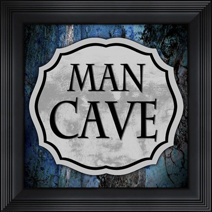 Framed Man Cave 1 Print