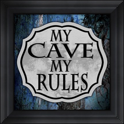 Framed Man Cave 2 Print