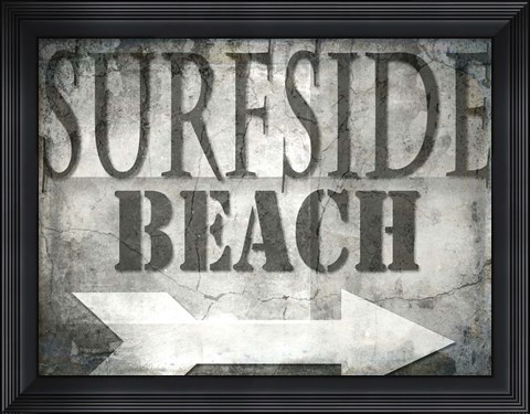 Framed Surfside Beach Print