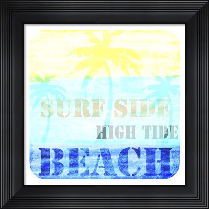 Framed Welcome Beach 1 Print
