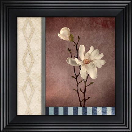 Framed Magnolia Diamond 2 Print