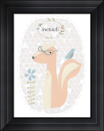Framed Quirky Forest I Print