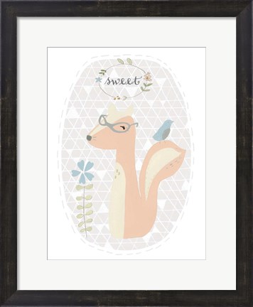 Framed Quirky Forest I Print