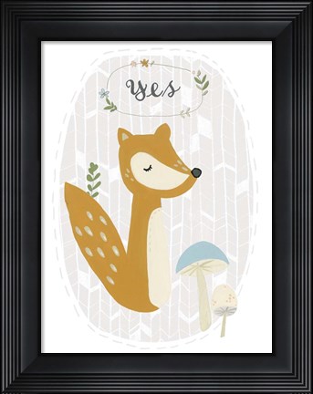 Framed Quirky Forest II Print