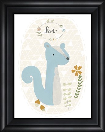 Framed Quirky Forest IV Print