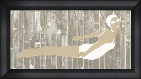 Framed Vintage Diver III Print