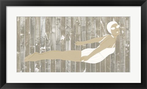 Framed Vintage Diver III Print