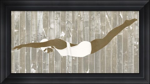 Framed Vintage Diver IV Print