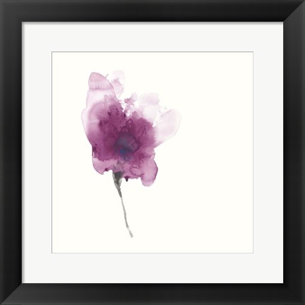 Framed Expressive Blooms II Print