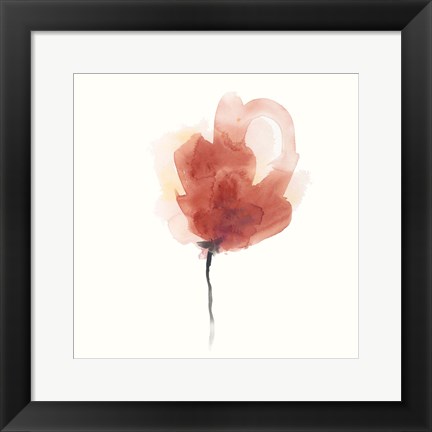 Framed Expressive Blooms III Print