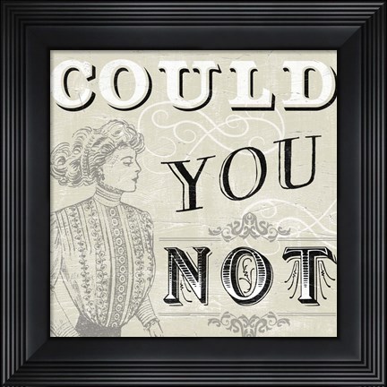 Framed Victorian Snark III Print