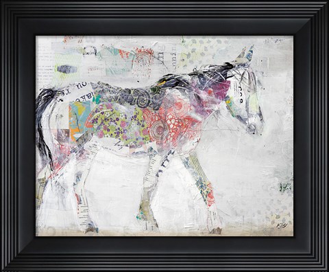 Framed Wild Pinto Brown Crop Print