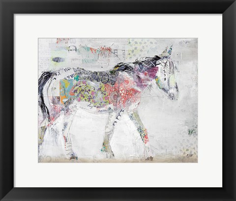 Framed Wild Pinto Brown Crop Print