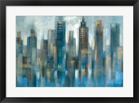 Framed Rhythmic Reflection Light Print