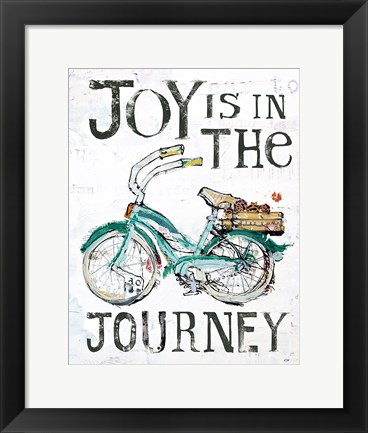 Framed Joy is in the Journey Print