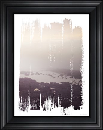 Framed Painted Seaside III Print