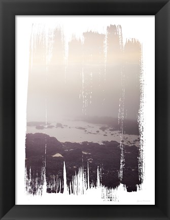 Framed Painted Seaside III Print