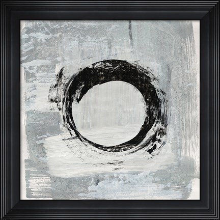 Framed Zen Circle I Crop Print