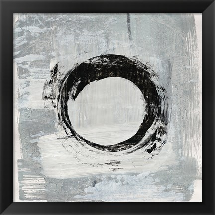 Framed Zen Circle I Crop Print