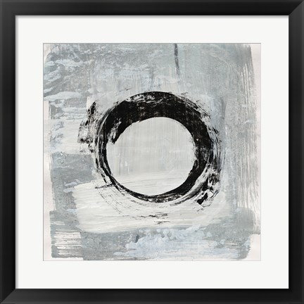 Framed Zen Circle I Crop Print